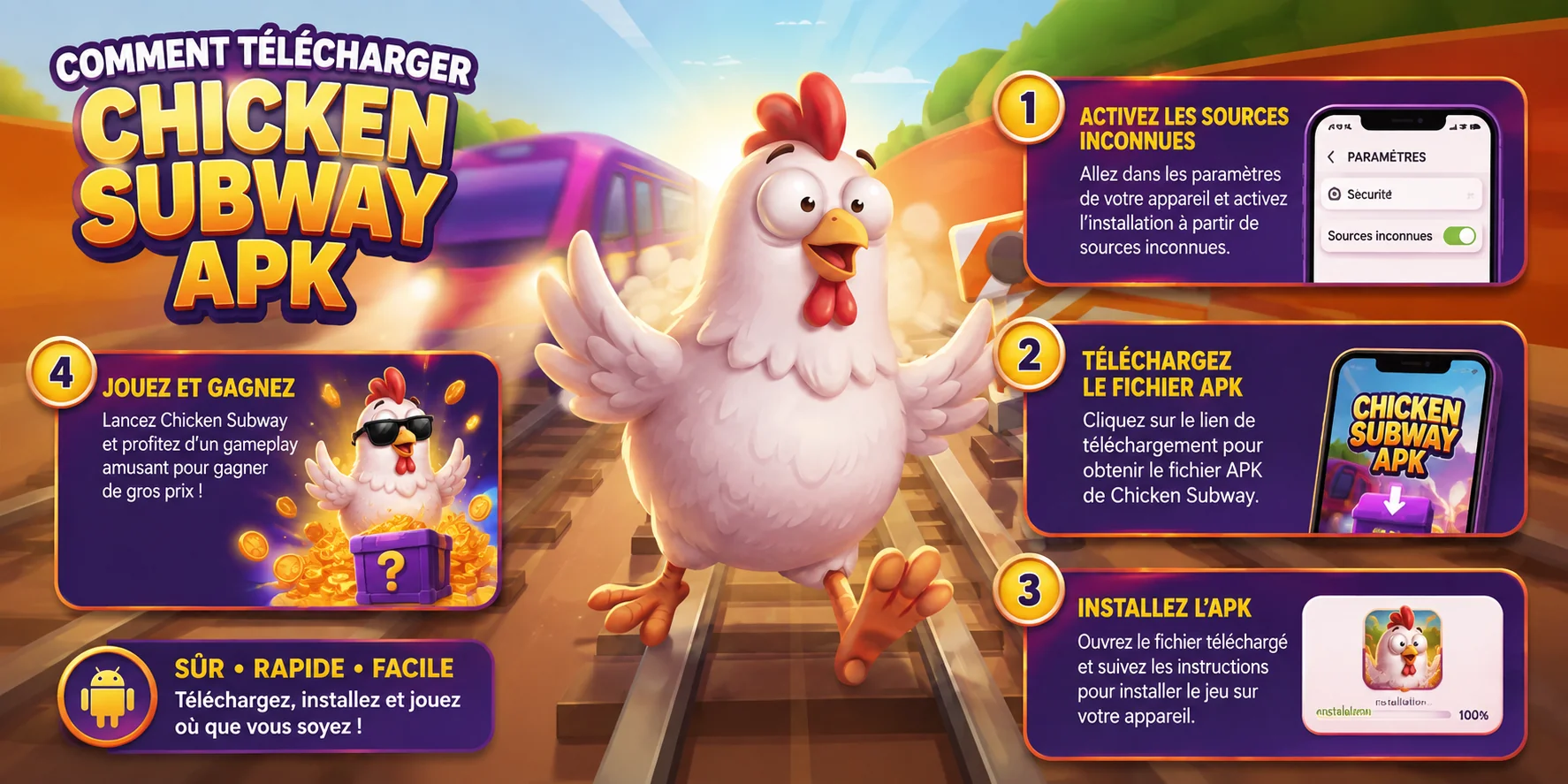 Télécharger Chicken Subway APK