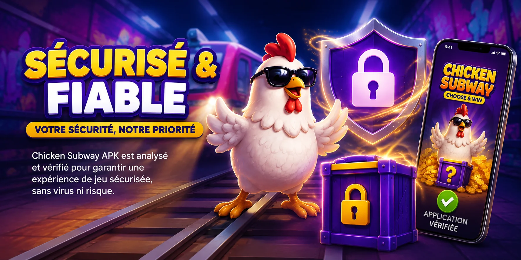Sécurité de Chicken Subway APK
